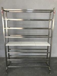 Odkvapkávací a zrecí regál 160cm / 40cm / 200cm