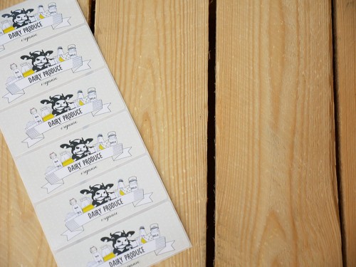 Príklad etikety — Obdĺžniková etiketa 10 × 4 cm