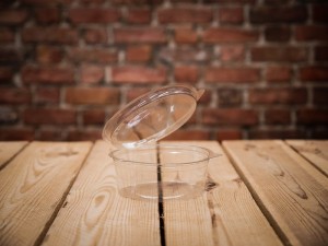 Okrúhla nádoba s pripojeným viečkom 250-750 ml na syry, maslo a jogurty (50 kusov)