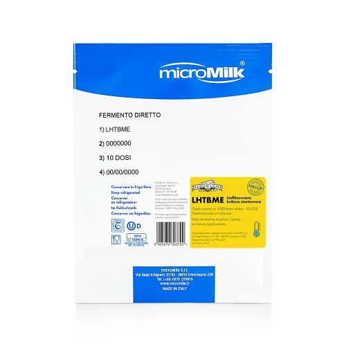 LHTBME – kultúra na výrobu syra (na 1000 l mlieka)