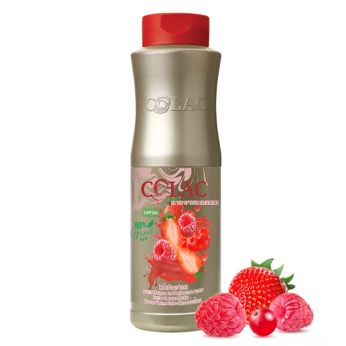 Coulis Červené ovocie - omáčka, topping (poleva) na zmrzlinu, vafle, múčniky a dezerty