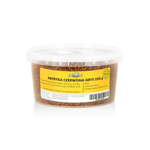 Paprika červená drvená (vedierko 250 g)