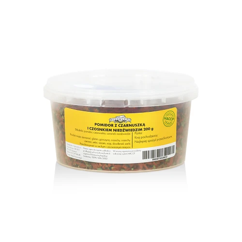 Paradajka s černuškou a medvedím cesnakom (vedierko 200 g)