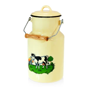 Smaltovaná kanvička na mlieko 2 alebo 4 litre