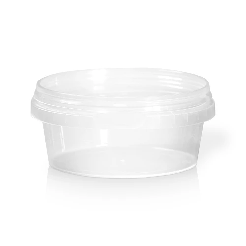 Pevný kontajner s plombou – 300 ml, ploché dno