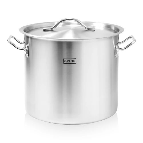 Profesionálny oceľový gastronomický hrniec, 15,4 l