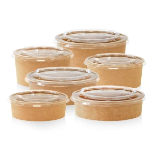  EKO KRAFT round - kartónová nádoba s vekom (50 ks)