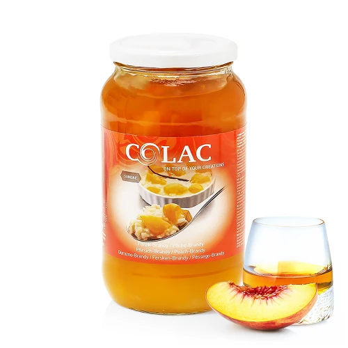Broskyňa-Brandy - Sundae – prémiová ovocná zmes v géle